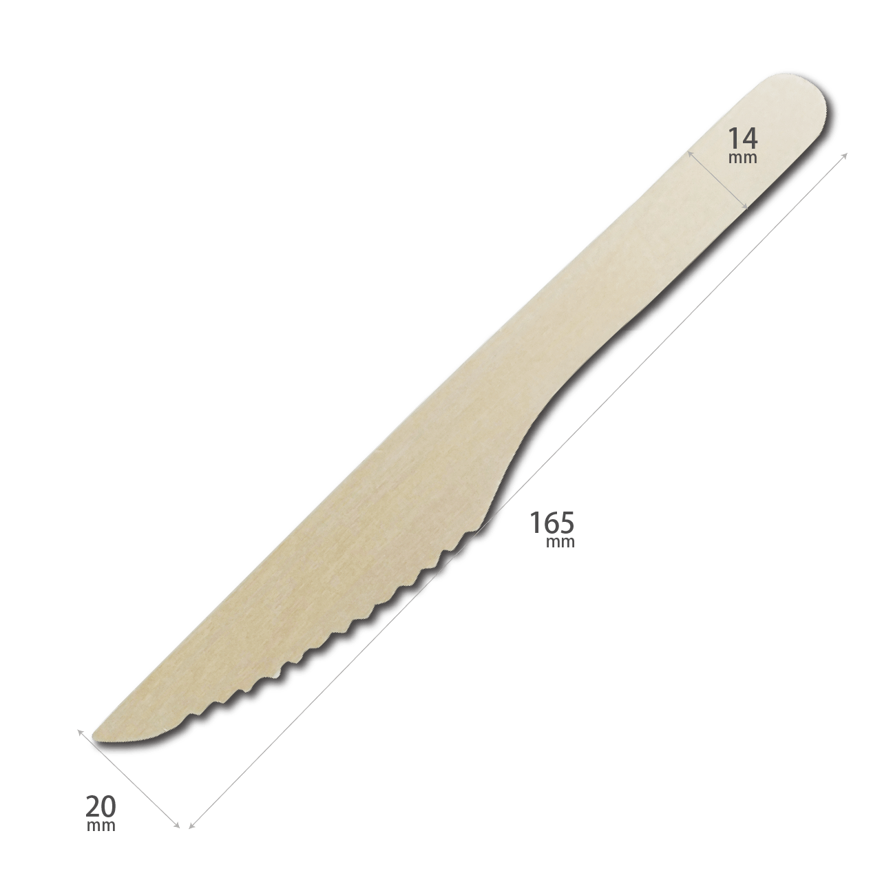 使い捨て木製ナイフ