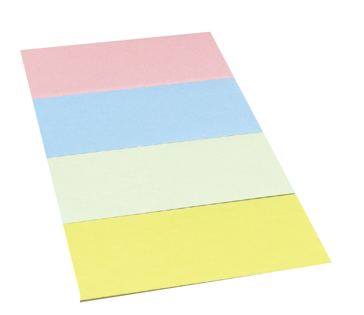 色上質紙 紙の風合いがやさしく、書きやすい付箋です。